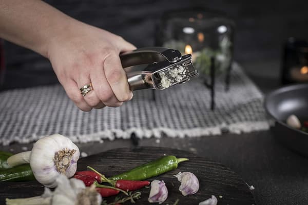 Hvidløgspresser i rustfrit stål