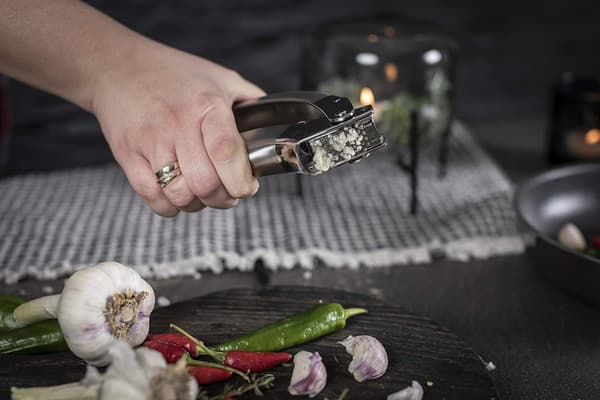 Hvitløkspresse i rustfritt stål
