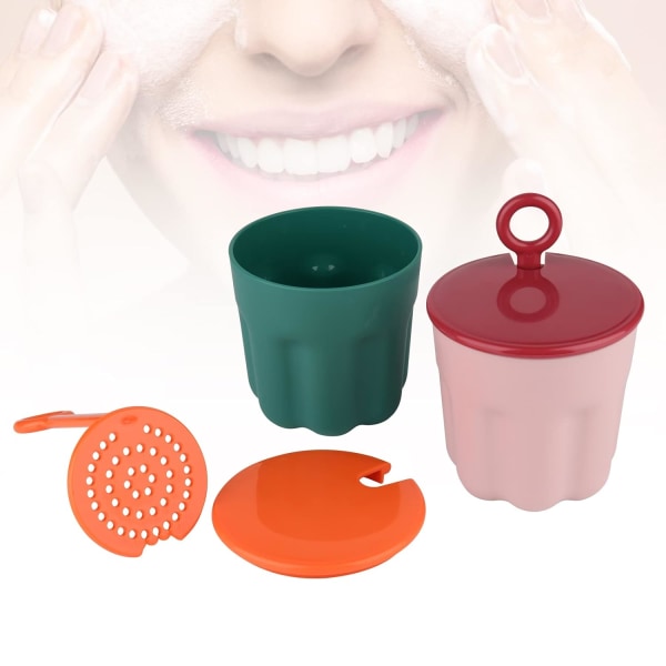 2 delar Ansiktsrengöring Skumkopp Face Bubble Maker Cup Ansiktsrengöring Hudvård Clean Tool