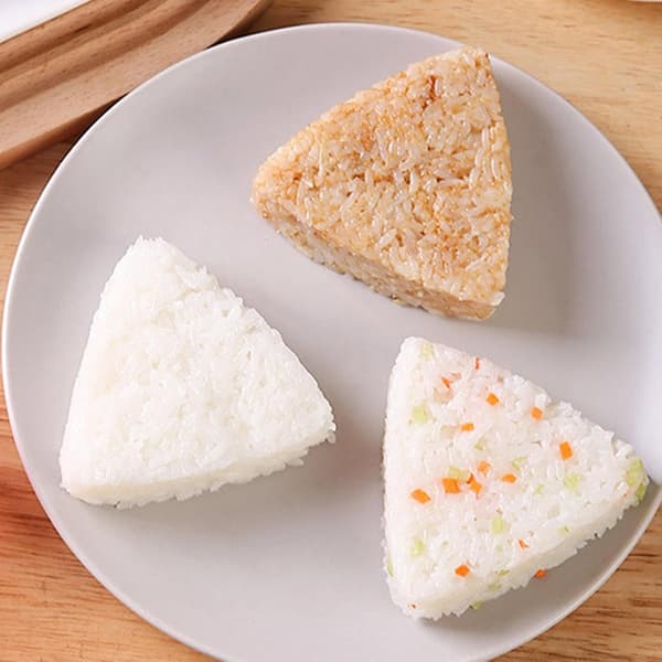 1 stk. Onigiri-form - 8,5x8,5x4 cm Trekantet Onigiri-form | Trekantet risballform Sushi-form | Risform med trykk