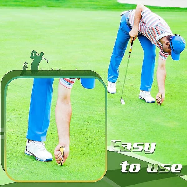 8 stk. Golf Divot Rep Tool Bærbar Golf Divot Gaffel Golf Divot Værktøjer Golf Tilbehør,gol