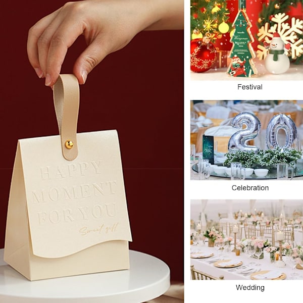 20 stycken godispresentaskar, DIY festpresentask, kreativa papperspresentaskar, för bröllop, födelsedagsfester, årsdagar