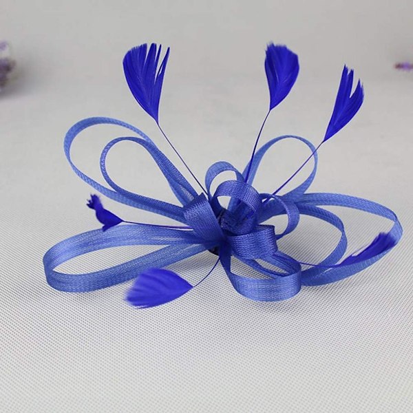Te-fest hårklipp Fascinator Hårklipp Bryllup Hårnål Fascinator Hårklipp Royal blue