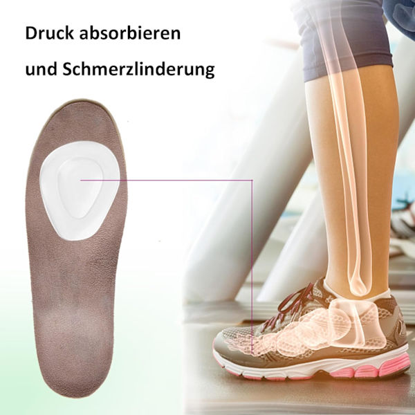 Pairs Metatarsal Cushion Insoles för smärtlindring för kvinnor