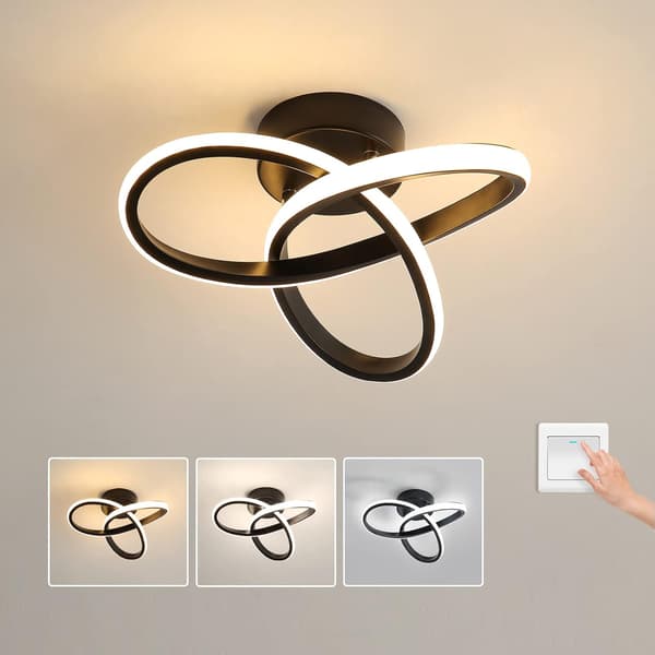 LED-loftslampe, loftslampe, LED-lys, sort