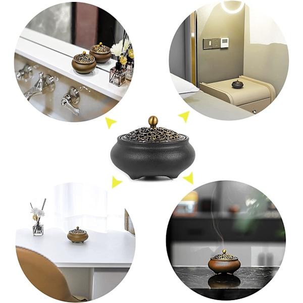 Røgelse brænder røgelse holder rund porcelæn