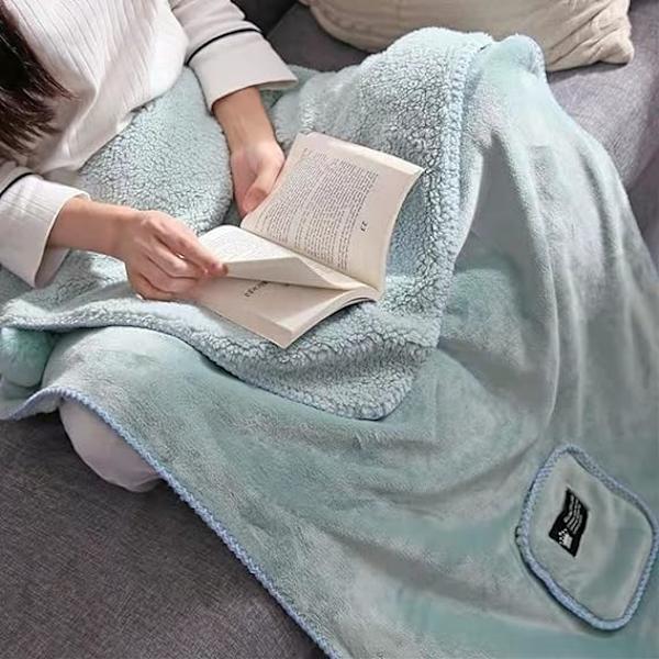 Naisten lämmin käärehuivi villapeitto Pashminas peitto talvipeitteet naisille, lämmin peittoviitta käärehuivi Green