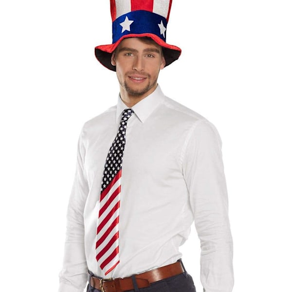 Slips med amerikansk flaggfärg, Vuxen, Flerfärgad, One Size