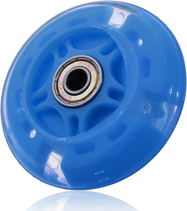 PU Metal Løbehjulshjul, Universal 80mm, Erstatning Reparation Rulleskøjte, Inline Skate Lysende Hjul Tilbehør, Blå