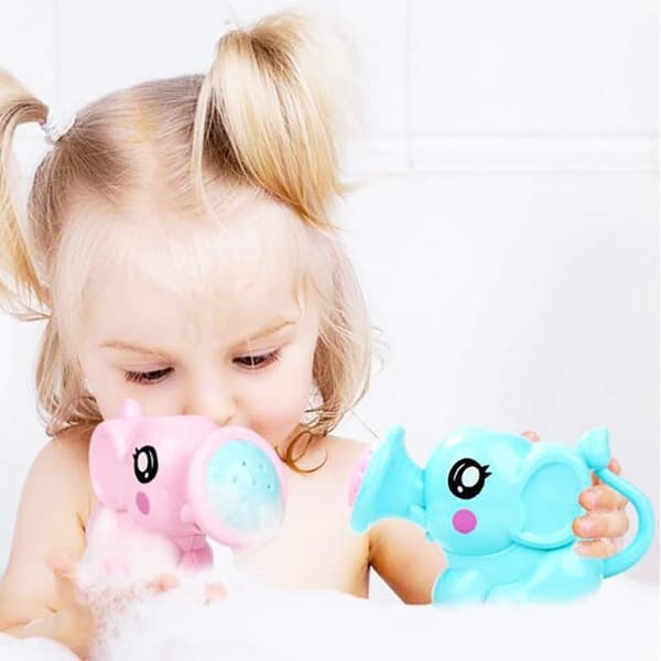 Tegneserie Elefant Sprinkler Baby Dusj Badeleke Rosa