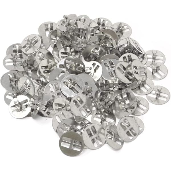 100 kpl metalliset puutikku pidikkeet, kynttilän sydän alusta, kynttilän sydän pidike välilehdet kynttilän tekoon, kynttilän DIY
