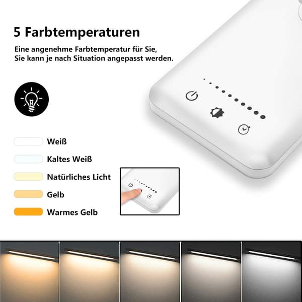 Pöytävalaisin LED himmennettävä 5 värillä ja 5 kirkkaustasolla Silver