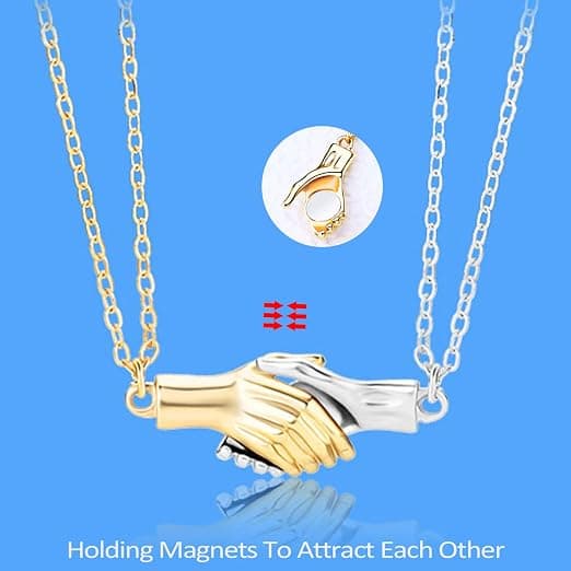 2 st Magnet Hand i Hand Halsband