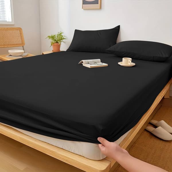 Dobbeltlagen 2-pak – Sort (135x190cm) op til 25cm dybe lagner