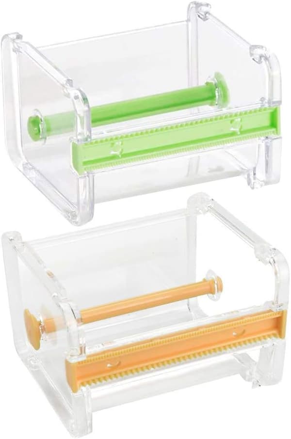 2 stk skrivebordsdispenser  Tape Dispenser Cutter Skrivebordsdispenser Multi Tape Roll Cutter