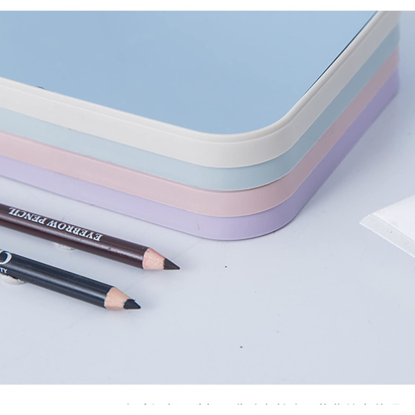 Skrivebords Makeup Spejl, Simpel Sammenklappelig Makeup Spejl med Stativ 90° Justerbar Rotation