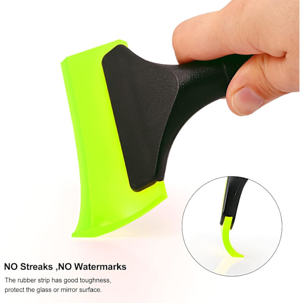Liten Squeegee Gummiblad Fönstertoning Squeegee för Bil, Glas, Spegel, Dusch, Auto, Fönster