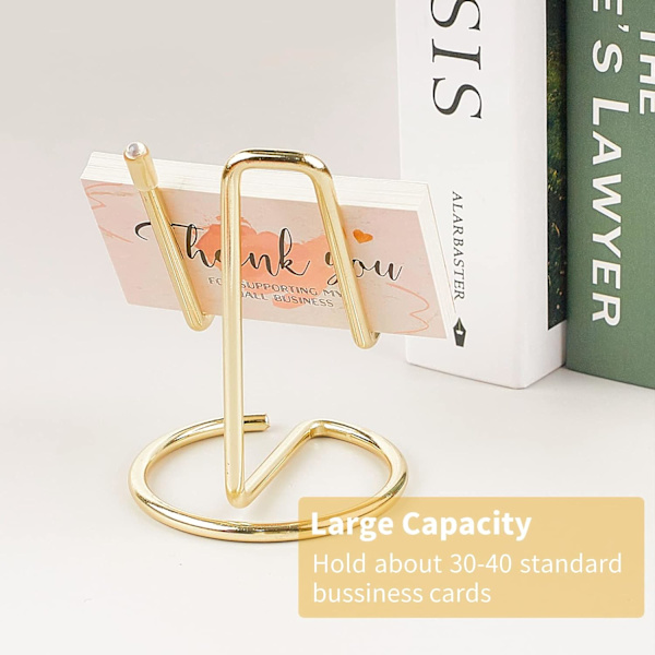 Metal Visitkort Holder til Skrivebord Mobiltelefon Stativ Visitkort Display Holder Stativ