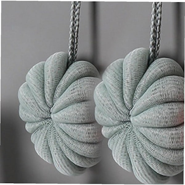 3 st Duschpuffar Badsvamp Nät Loofah Kroppsskrubb Duschboll Duschbollssvamp Green