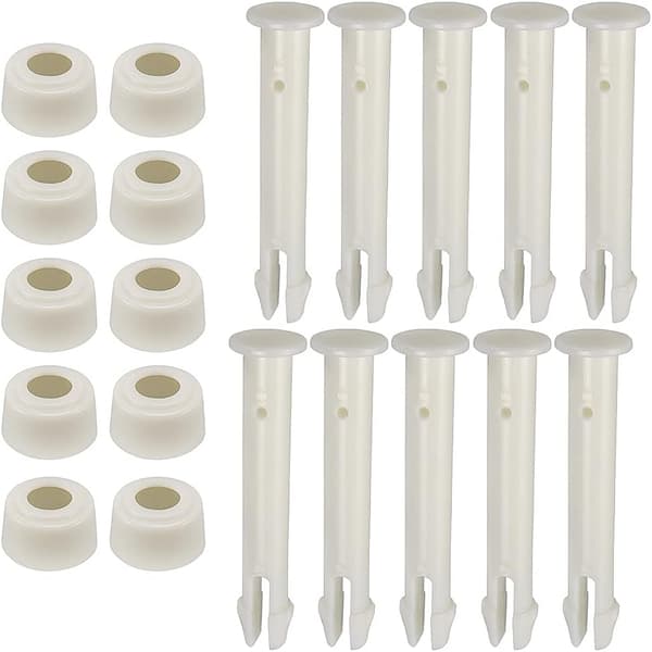 10 Stycken Plast Poolfogstift Set, för Ram & Pool Reservdelar, Pool Reservdelar (2.36 tum)