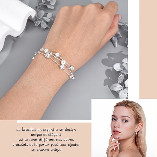 Armbånd for kvinner, bursdagsgave Valentinsdag, justerbart vennskapsarmbånd