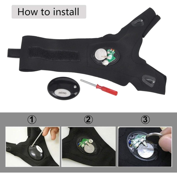 LED-ficklampa handskar presenter för män fars dag utomhus fiskehandskar pappa män presenter