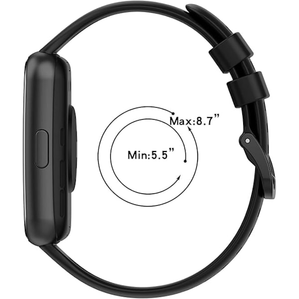 (6-pack) Remmar kompatibla med Huawei Watch Fit 2 Active, mjuka silikon sport ersättningsfärgade band för Huawei Watch Fit 2 Active Edition endast
