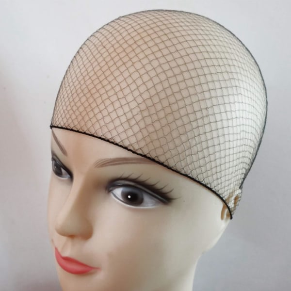 50 stk. hårnett for bolle, usynlig elastisk netting, 20 tommer 50 cm (bulkpakning, flerfarget)