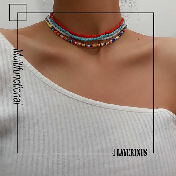 Värikäs Choker-kaulakoru Ketju Korut