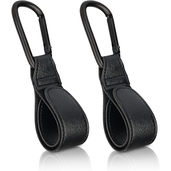 Barnvagnskrokar, 2 Stycken Buggy Clips Bärsele Barnvagnskrokar, Väskkrokar för Barnvagn, Barnvagnskrokar för Väskor, Svart