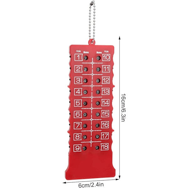 Golf Score Counter Enhed, golf Stroke Counter Golf Score 2stk 18 Hul Golf Scorecard Holder Lap Counters Tilbehør