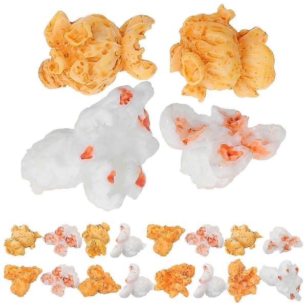 DIY Popcorn Dekor, Elegant Hartsdetalj för Hem- och Trädgårdsutsmyckning