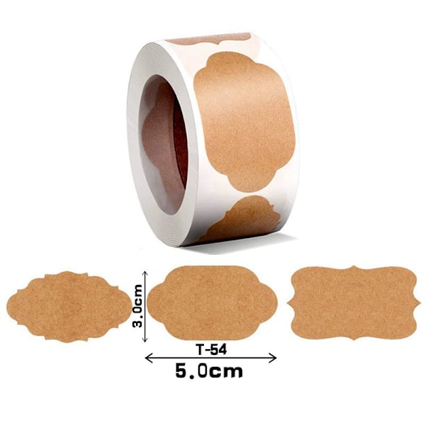 1 rulle/300 stk. julegavemærker gavemærker navnemærkat, 3*5 cm