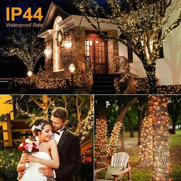 Julgransbelysning, 10m, 100 LED-lampor, 8 lägen, IP44