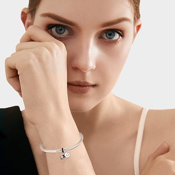 Rustfrit stål DIY perlearmbånd smykketilbehør kærlighedsform DIY halskæder armbånd gave
