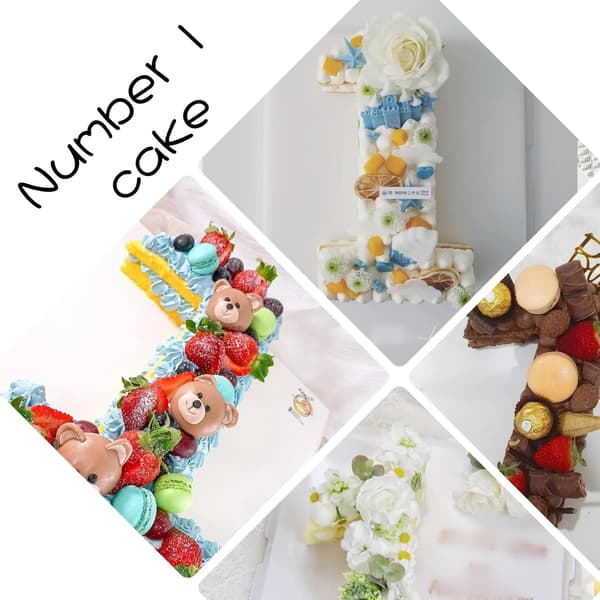 Nummer 1 kageforme, 3D store silikone tal kageforme, DIY bageforme, non-stick kageforme til fødselsdag og jubilæum