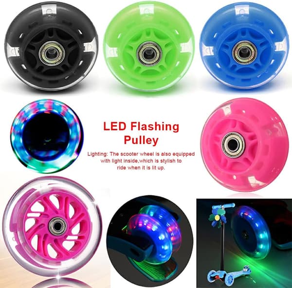 PU Metal Løbehjulshjul, Universal 80mm, Erstatning Reparation Rulleskøjte, Inline Skate Lysende Hjul Tilbehør, Blå