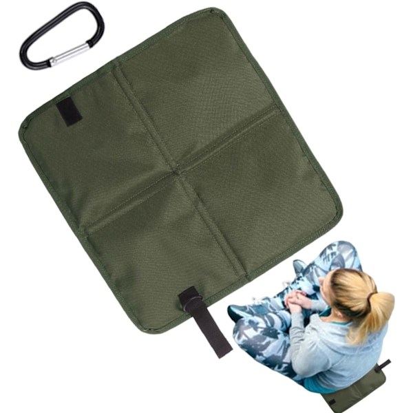 Bärbar sittdyna för fritiden, komfort var som helst, hopfällbar design för vandring, picknick, stadion (36*32cm)