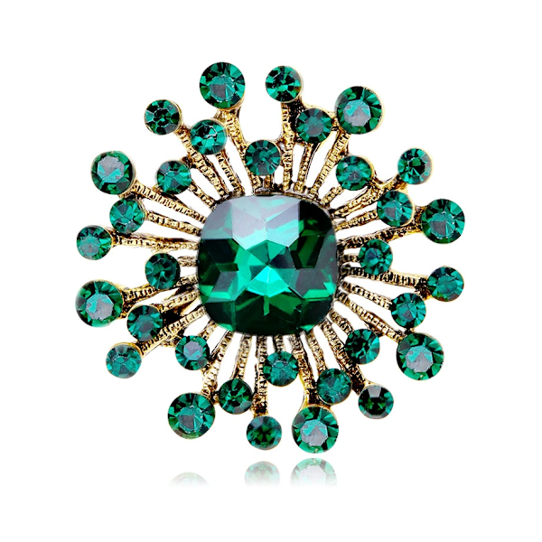 3 st Brocher för Kvinnor Kristall, Genombruten Geometrisk Kristallbrosch Smycken, Damernas Bröllopsbrocher för Födelsedag, Fest, Jubileum color 1