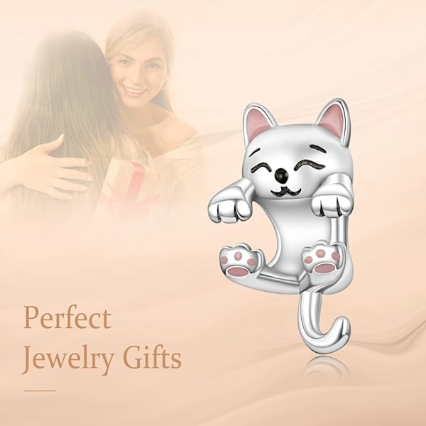 Hvite Kobber Cubic Zirconia Anheng Charms for Armbånd color 2