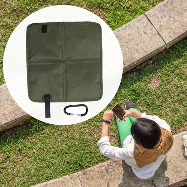 Bärbar sittdyna för fritiden, komfort var som helst, hopfällbar design för vandring, picknick, stadion (36*32cm)