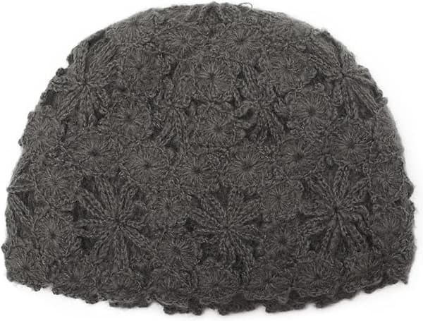 Dam vinter retro hinkhatt Bowler hatt light grey