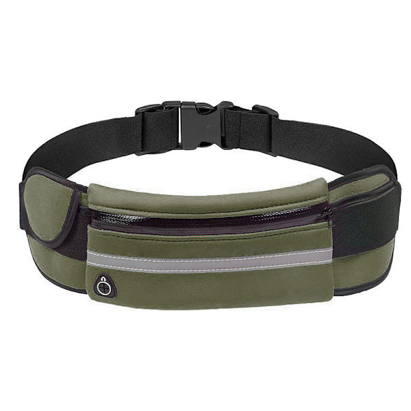 Treenikassi / Vyötärölaukku / Urheiluvö - 9 Väriä ArmyGreen