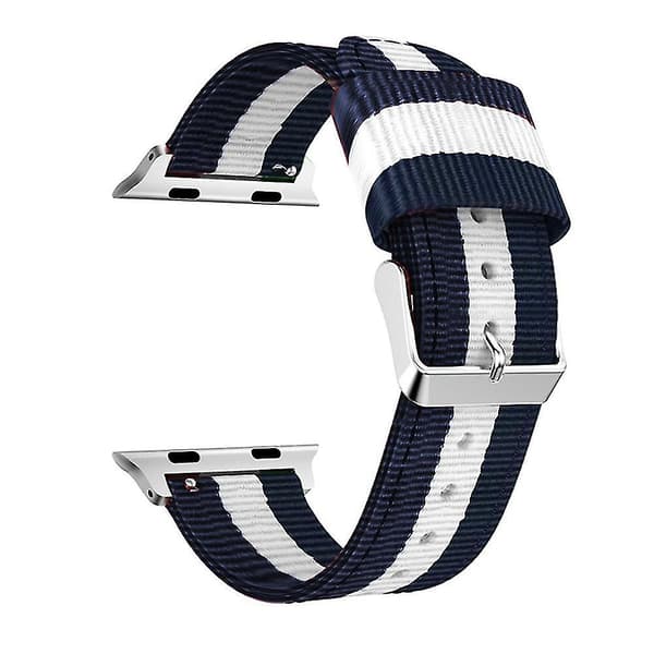 Kompatibel med Apple Watch-rem, justerbart nylon erstatningsrem
