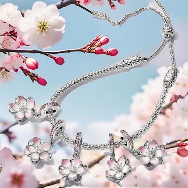 Charm Kompatibelt Armband Sommar Sjömanssmycken Murano Glas Berlocker Pärlor för Kvinnor