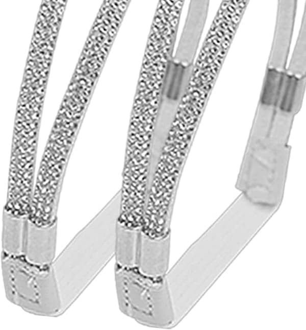 Skosnören, damhöga klackar, elastiska remmar, hälremmar Silver