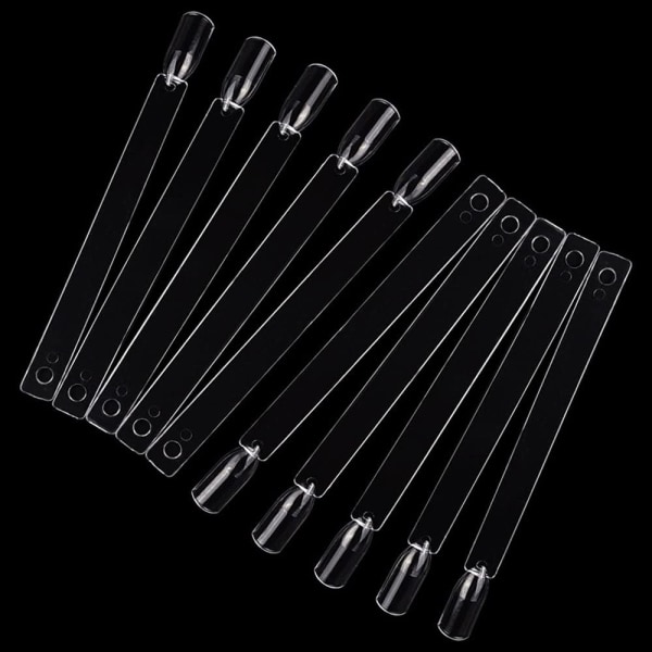 Nagelprover 100 st Nagelprovpinnar Nagel Färgdisplay Nageldisplay Tips Nagelkonst Tips Pinne med Metallring Set 1