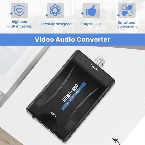 HDMI till BNC Video Audio Konverter Adapter