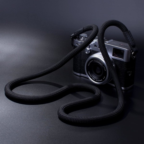 Kamerarem，Kompatibelt med Sony Canon Nikon Fuji DSLR SLR Spegellöst kamerarep 100cm Svart