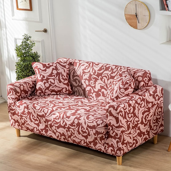 Sofföverdrag, elastiskt sofföverdrag, anti-repig sofföverdrag Sherlock Red 230cm
